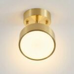 Plafonnier en laiton rond – Image 6