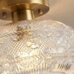 Plafonnier en verre ancien – Image 7