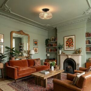 Plafonnier en verre ancien 8