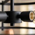 Plafonnier industriel noir – Image 5