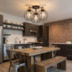 Plafonnier industriel vintage 3 têtes