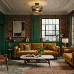 Plafonnier industriel bois et métal