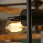 Plafonnier industriel bois et métal – Image 2