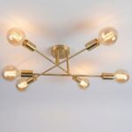 Plafonnier laiton doré – Image 3