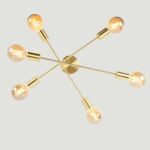 Plafonnier laiton doré – Image 5