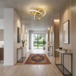 Plafonnier métal doré – Image 3