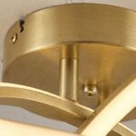 Plafonnier métal doré – Image 7