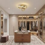 Plafonnier métal doré – Image 6