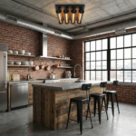 Plafonnier néon industriel