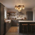 Plafonnier osier multiples tetes – Image 6