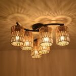 Plafonnier osier multiples tetes