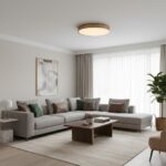 Plafonnier rond doré – Image 2