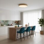 Plafonnier rond doré – Image 5