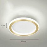 Plafonnier salle de bain doré – Image 10