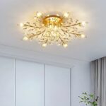 Plafonnier salon fleurs