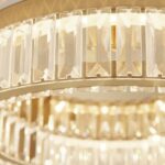 Plafonnier séjour doré cristal – Image 3