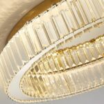 Plafonnier séjour doré cristal – Image 8