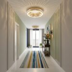 Plafonnier séjour doré cristal – Image 2