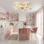 Plafonnier ventilateur fleur – Image 5