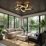 Plafonnier ventilateur fleur – Image 7