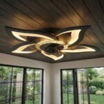 Plafonnier ventilateur fleur – Image 4