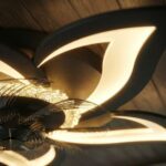 Plafonnier ventilateur fleur – Image 8