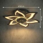 Plafonnier ventilateur fleur – Image 2