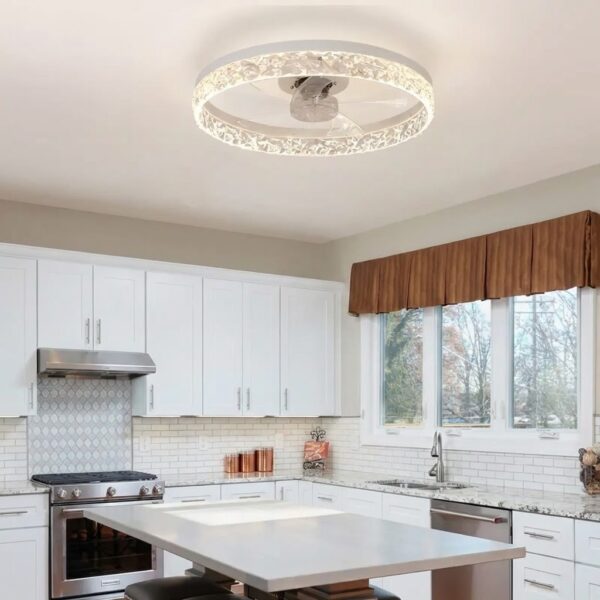 Ventilateur plafonnier cristal