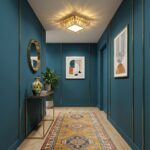 Carré moderne led cristal plafonnier