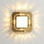 Carré moderne led cristal plafonnier – Image 2