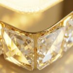 Carré moderne led cristal plafonnier – Image 7