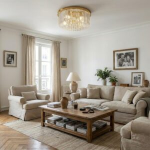 lustre cristal plafonnier 4