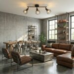 Plafonnier 3 lampe industrielle cuisine – Image 3