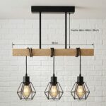 Plafonnier 3 lampes industriel – Image 9