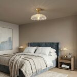 Plafonnier art deco laiton – Image 3