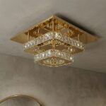 Plafonnier art deco carre – Image 2