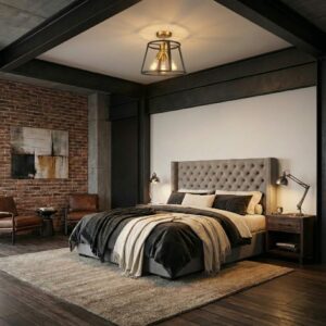 Plafonnier chambre industriel 1