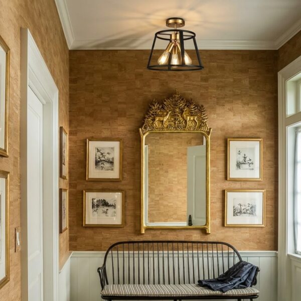 Plafonnier chambre industriel