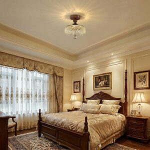 Plafonnier cristal vintage