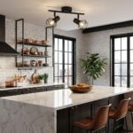 Plafonnier cuisine industriel