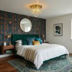 Plafonnier doré verre – Image 4