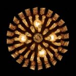 Plafonnier doré verre – Image 8