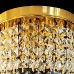 Plafonnier doré verre – Image 7