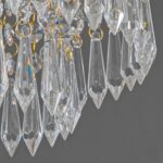 Plafonnier doré verre – Image 5