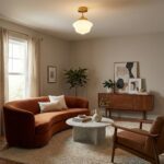 Plafonnier doré vintage – Image 3