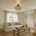 Plafonnier en rotin 1