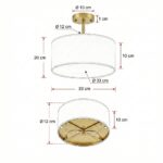 Plafonnier en tissu pour cuisine – Image 8