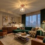 Plafonnier en verre vintage – Image 2