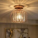 Plafonnier en verre vintage