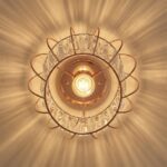 Plafonnier en verre vintage – Image 6